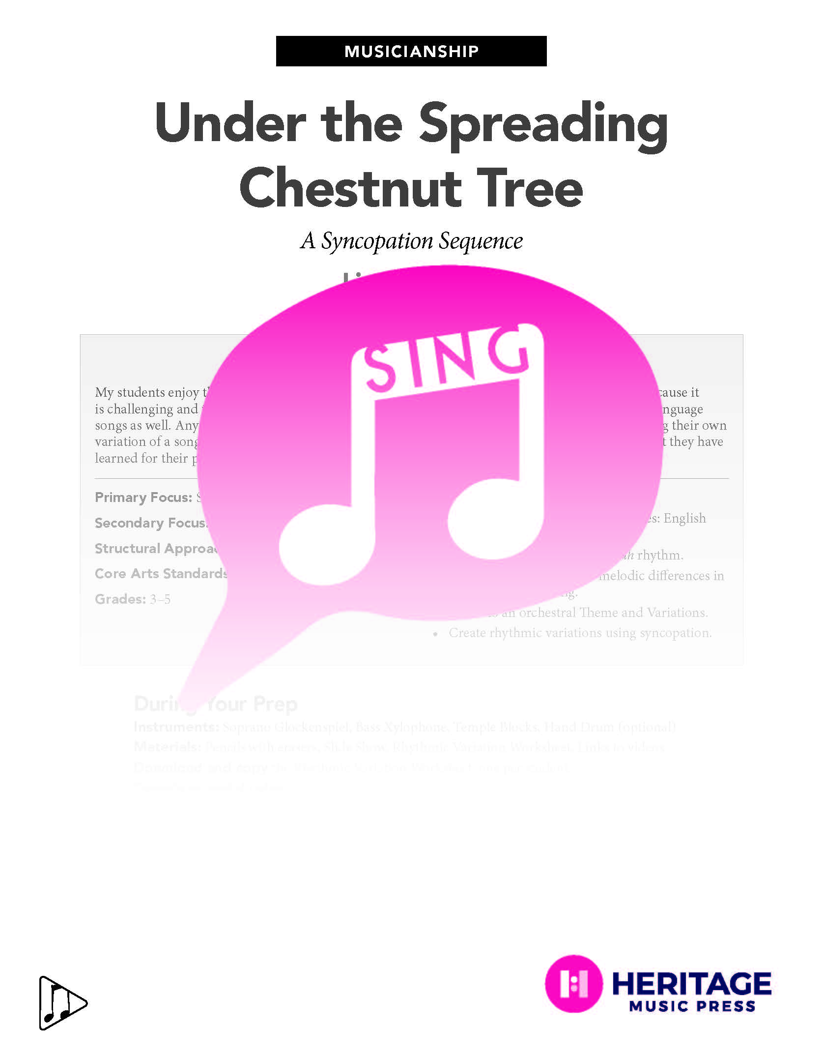 Under the Spreading Chestnut Tree